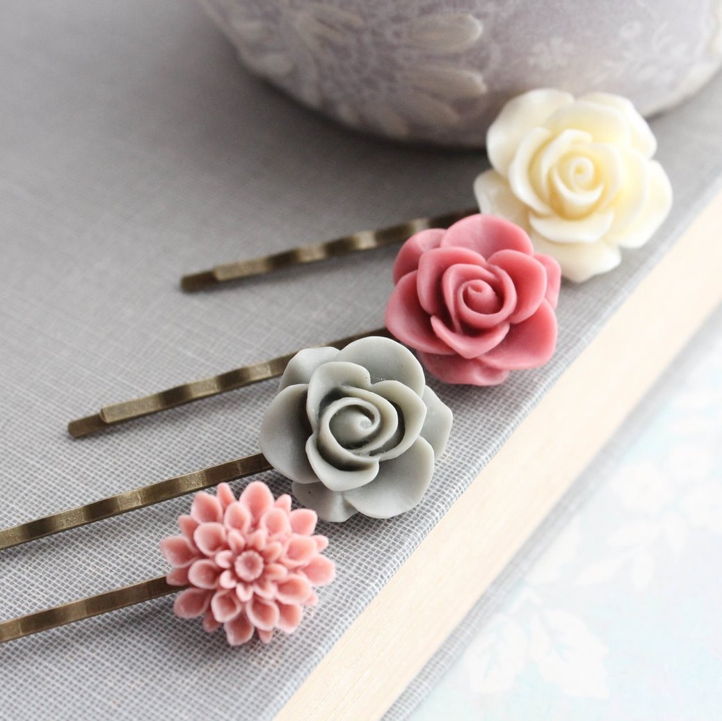 Floral Bobby Pins