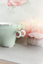 Load image into Gallery viewer, Colorful Floral Cameo Earrings