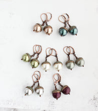 Load image into Gallery viewer, Acorn EARRINGS (8 colors) | Blush Mint Copper Patina