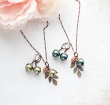 Load image into Gallery viewer, Acorn EARRINGS (8 colors) | Blush Mint Copper Patina