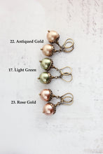Load image into Gallery viewer, Pearl Acorn Earrings (23 Pearl Colors)