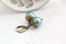 Load image into Gallery viewer, Pearl Acorn Earrings (23 Pearl Colors)