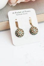 Load image into Gallery viewer, Art Deco Aqua and Opal Earrings