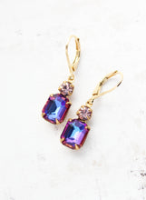 Load image into Gallery viewer, Purple Pink Aurora Glass Earrings