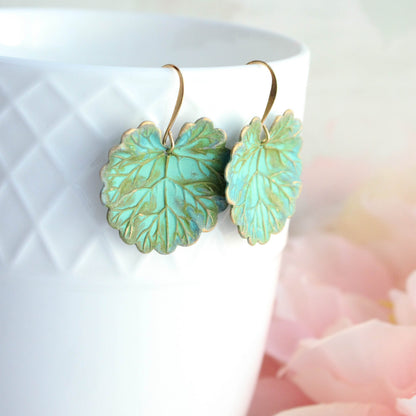 Large Lily Pad Earrings