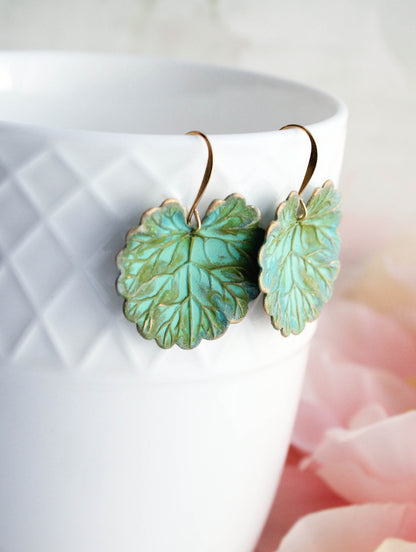 Large Lily Pad Earrings