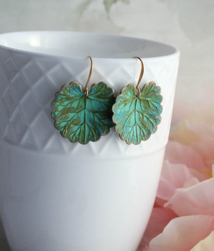 Large Lily Pad Earrings