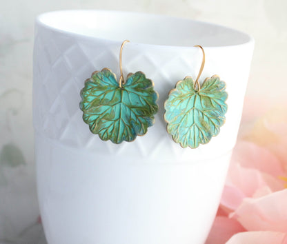 Large Lily Pad Earrings