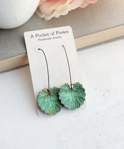 Large Lily Pad Earrings