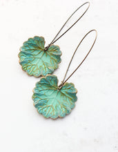 Load image into Gallery viewer, Large Lily Pad Earrings