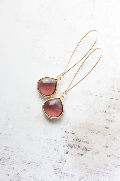 Candy Jewel Earrings  - Red Bean