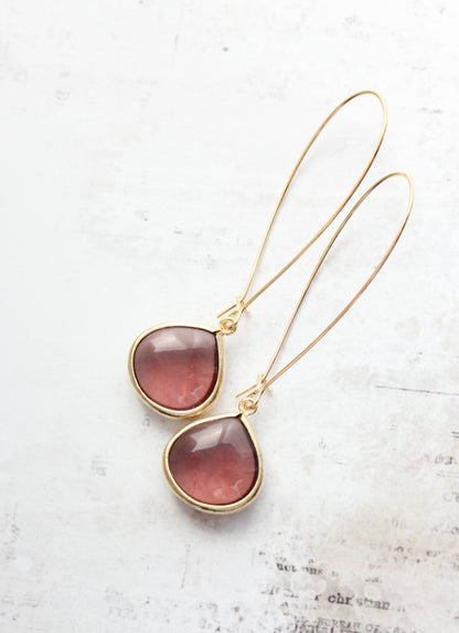 Candy Jewel Earrings  - Red Bean