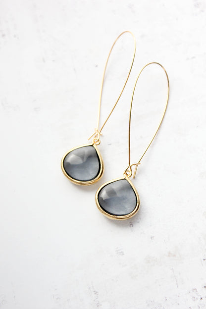 Candy Jewel Earrings  - Smoke Grey