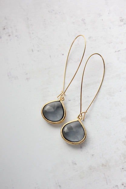 Candy Jewel Earrings  - Smoke Grey