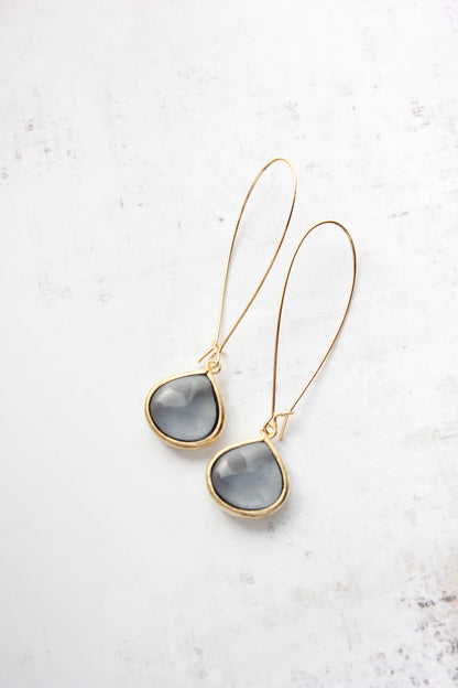 Candy Jewel Earrings  - Smoke Grey
