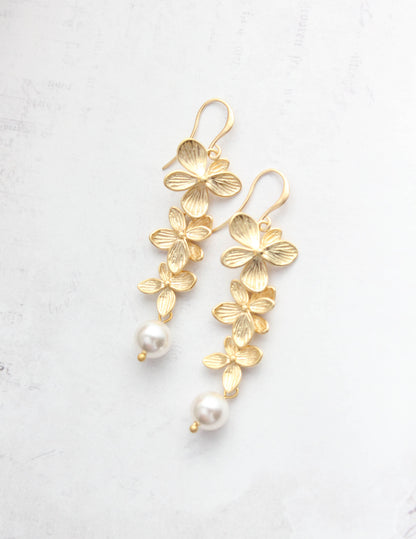 Cascading Orchid Earrings