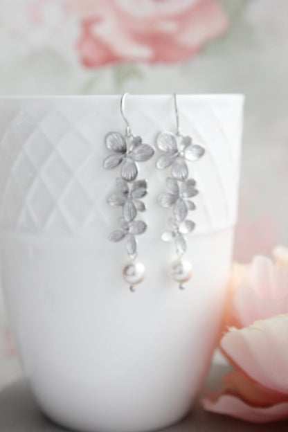 Cascading Orchid Earrings