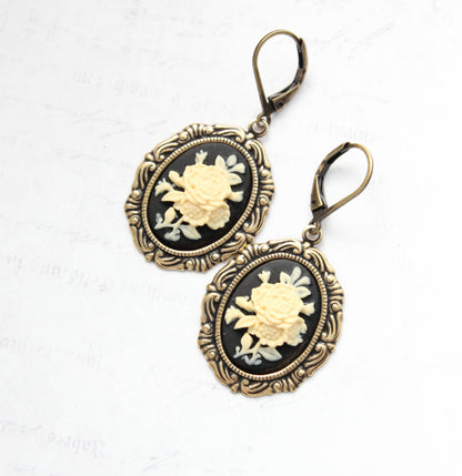 Floral Cameo Earrings (2 options)