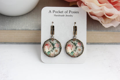 Flower Earrings | Peonies and Daisies