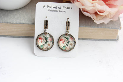 Flower Earrings | Peonies and Daisies