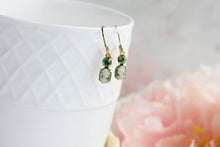 Load image into Gallery viewer, Little Lady Cameo Earrings | Light Green