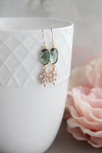 Load image into Gallery viewer, Glass Leaf Earrings (4 colors) Art Deco Earrings