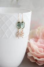 Load image into Gallery viewer, Glass Leaf Earrings (4 colors) Art Deco Earrings