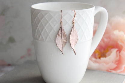 Long Curled Leaf Earrings (3 styles)