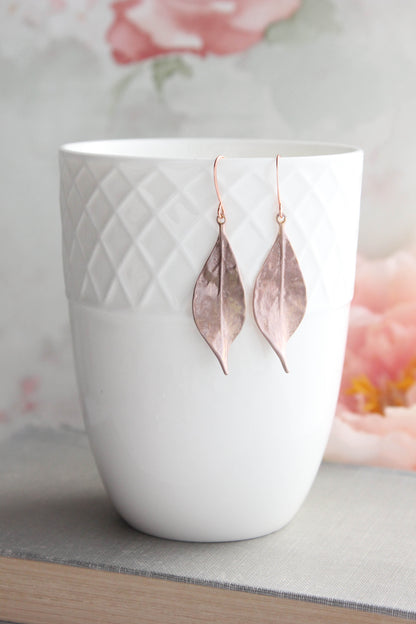 Long Curled Leaf Earrings (3 styles)