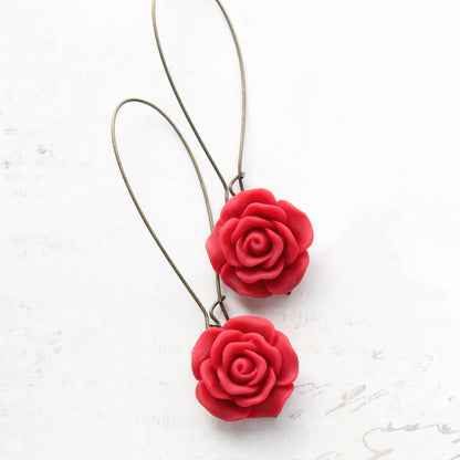 Rose Earrings (30 colors/styles)