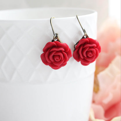 Rose Earrings (30 colors/styles)