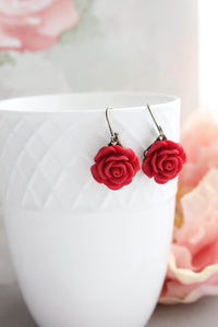 Rose Earrings (30 colors/styles)