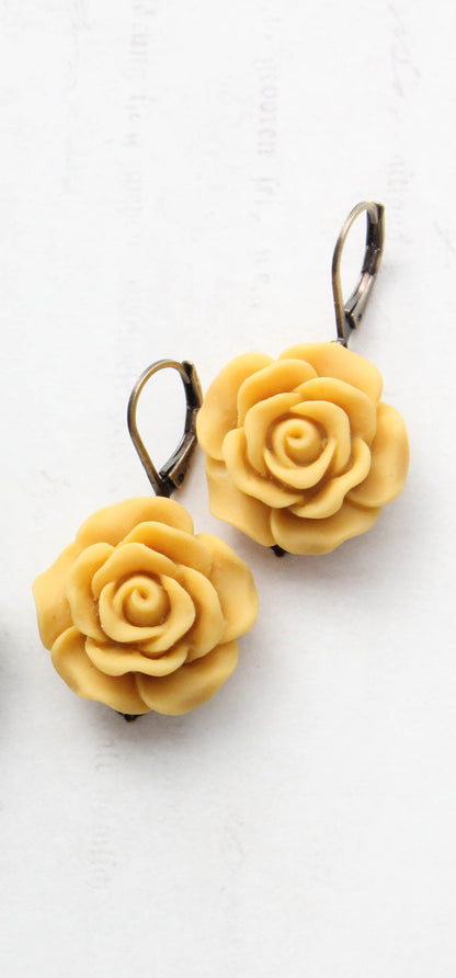 Rose Earrings (30 colors/styles)