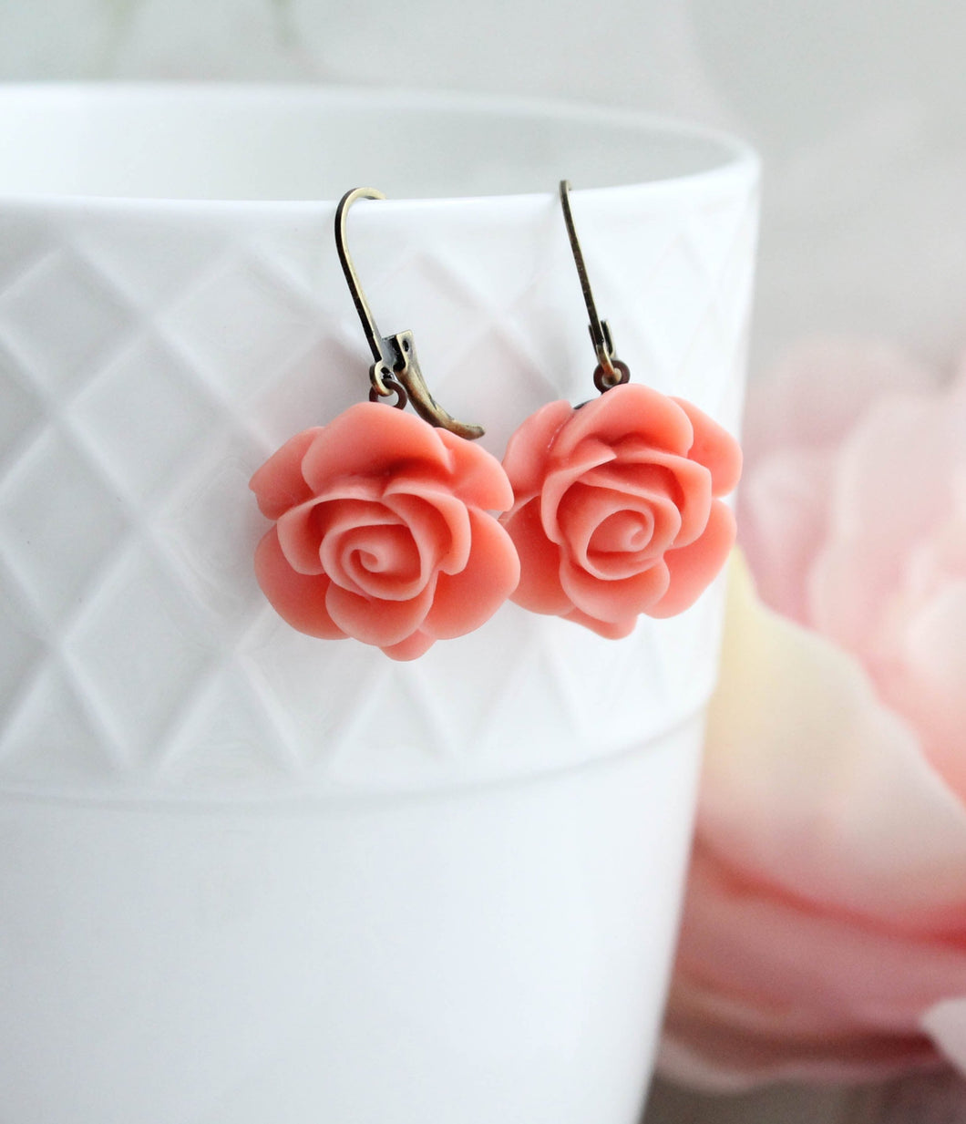 Rose Earrings (30 colors/styles)