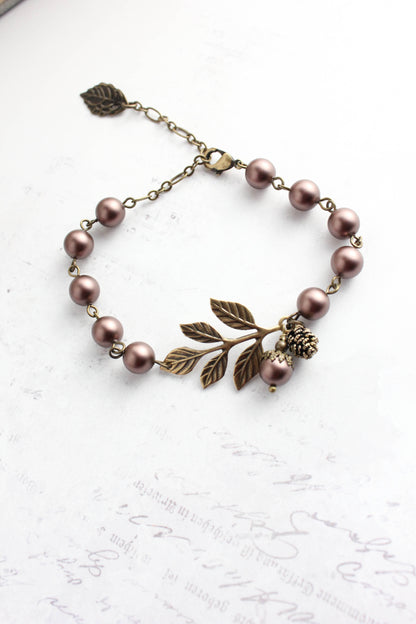 Pearl Branch Bracelet | Cranberry Red (more options)