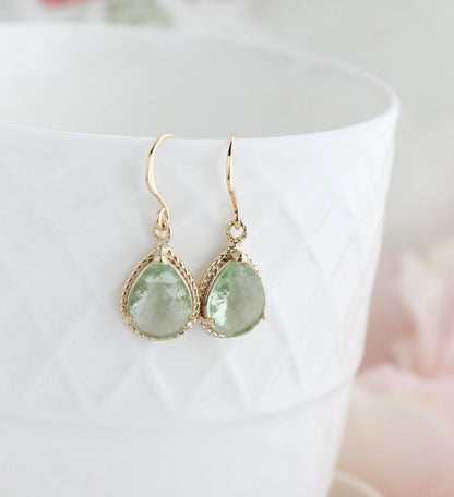 Glass Teardrop Necklace (more options)