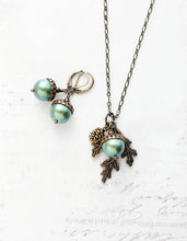 Load image into Gallery viewer, Acorn Necklace (23 Pearl Colors) | Nature Charms