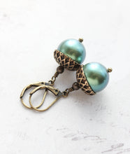 Load image into Gallery viewer, Acorn Necklace (23 Pearl Colors) | Nature Charms