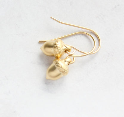Tiny Acorn Earrings (3 options)