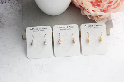 Tiny Acorn Earrings (3 options)