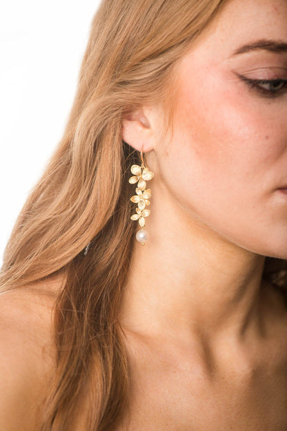 Cascading Orchid Earrings