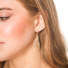 Load image into Gallery viewer, Gold Wing Earrings