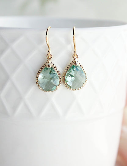 Glass Teardrop Necklace (more options)