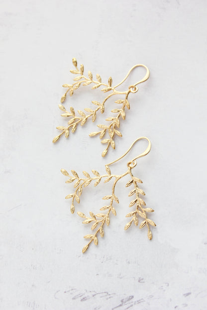Leafy Branch Earrings (3 Options)