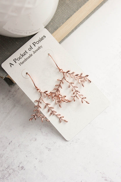 Leafy Branch Earrings (3 Options)