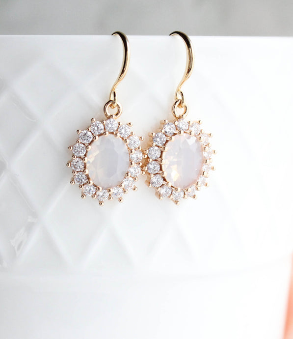 Opal Glass Earrings