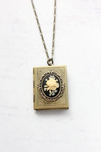 Load image into Gallery viewer, Big Floral Cameo Book Locket (3 Styles)