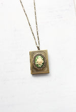 Load image into Gallery viewer, Big Floral Cameo Book Locket (3 Styles)
