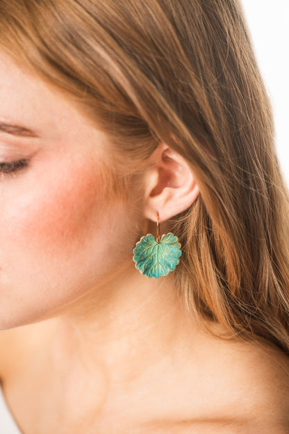 Large Lily Pad Earrings