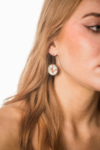 Load image into Gallery viewer, Red Rose Earrings | Vintage Style Botanical Earrings
